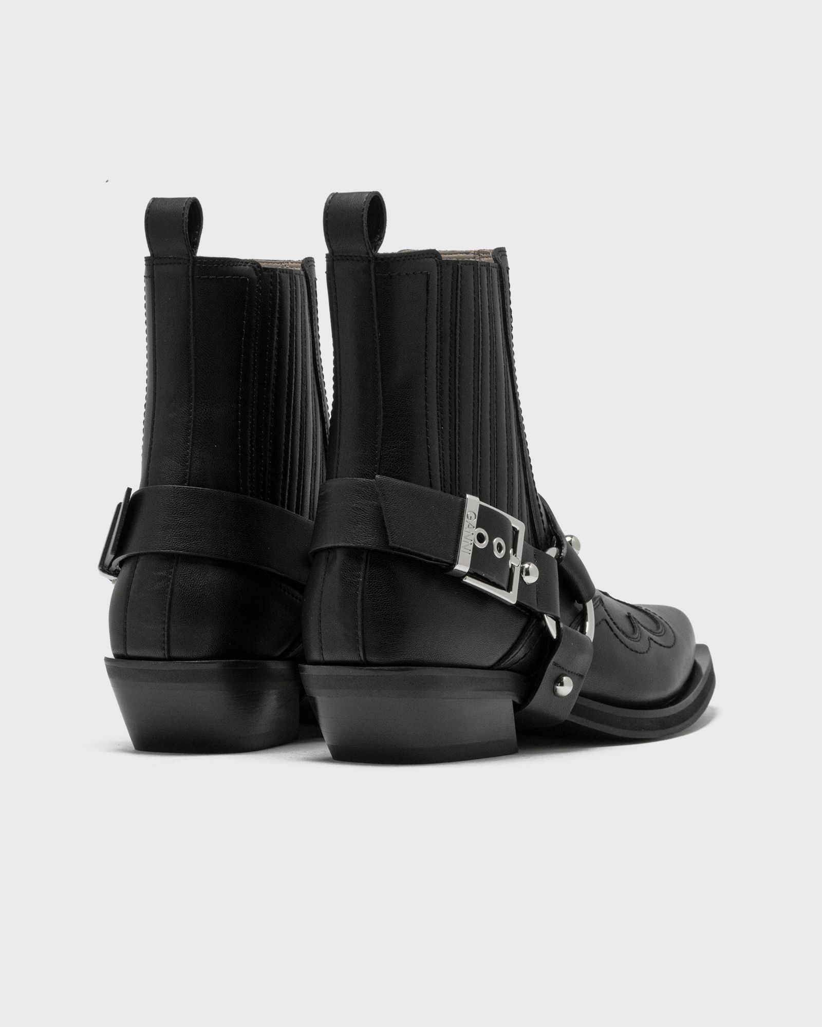 Ganni Fitted Chelsea Western Boot Black | BSTN Store