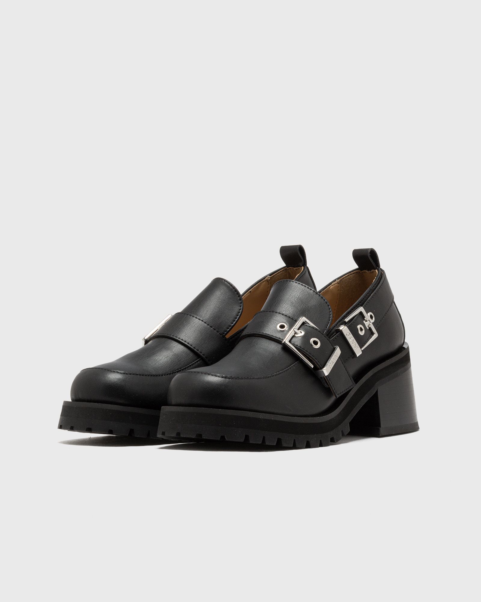 Feminine Buckle Platform Loafer