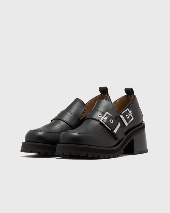 Feminine Buckle Platform Loafer