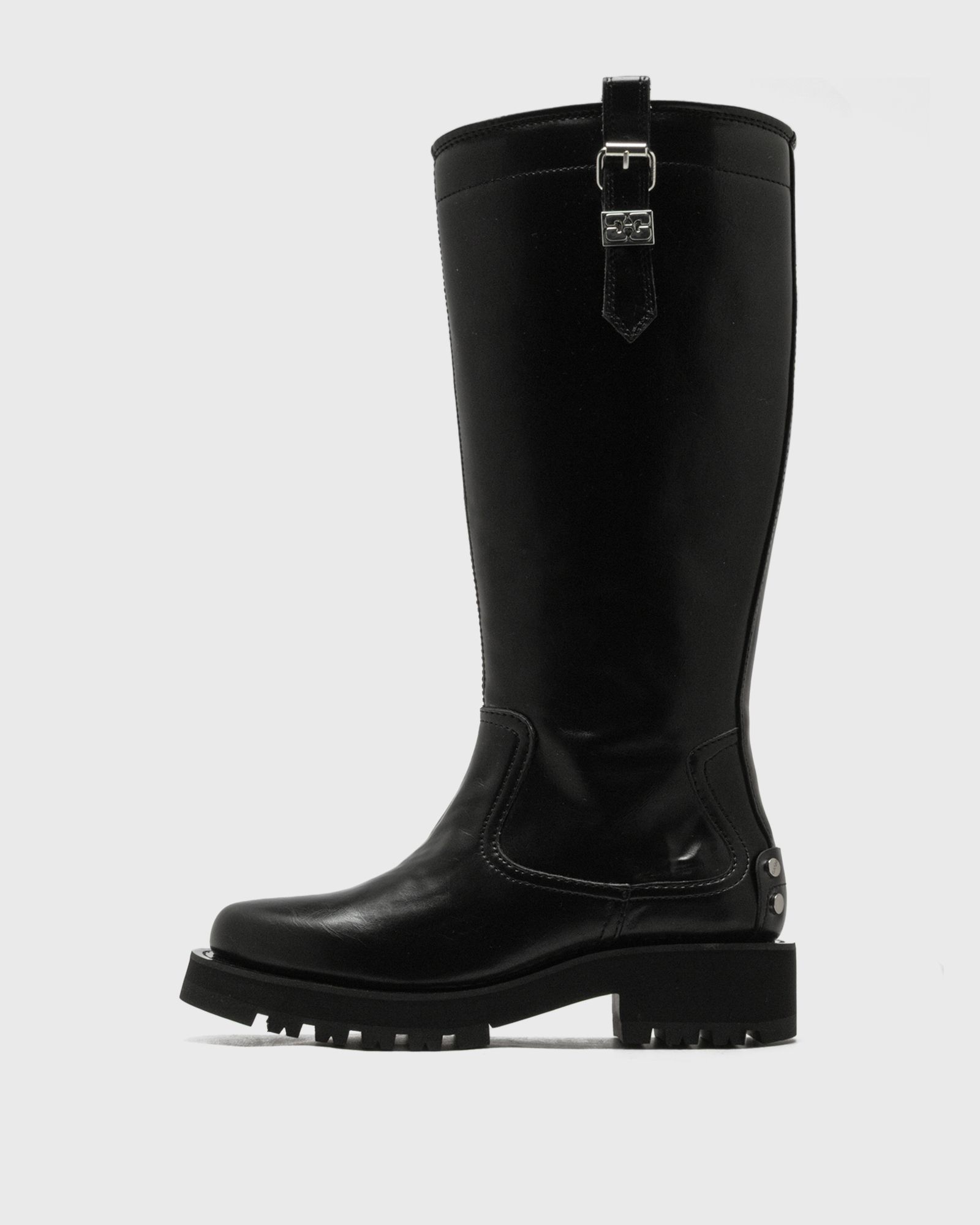 Studs High Boot Crinkle Oleatex