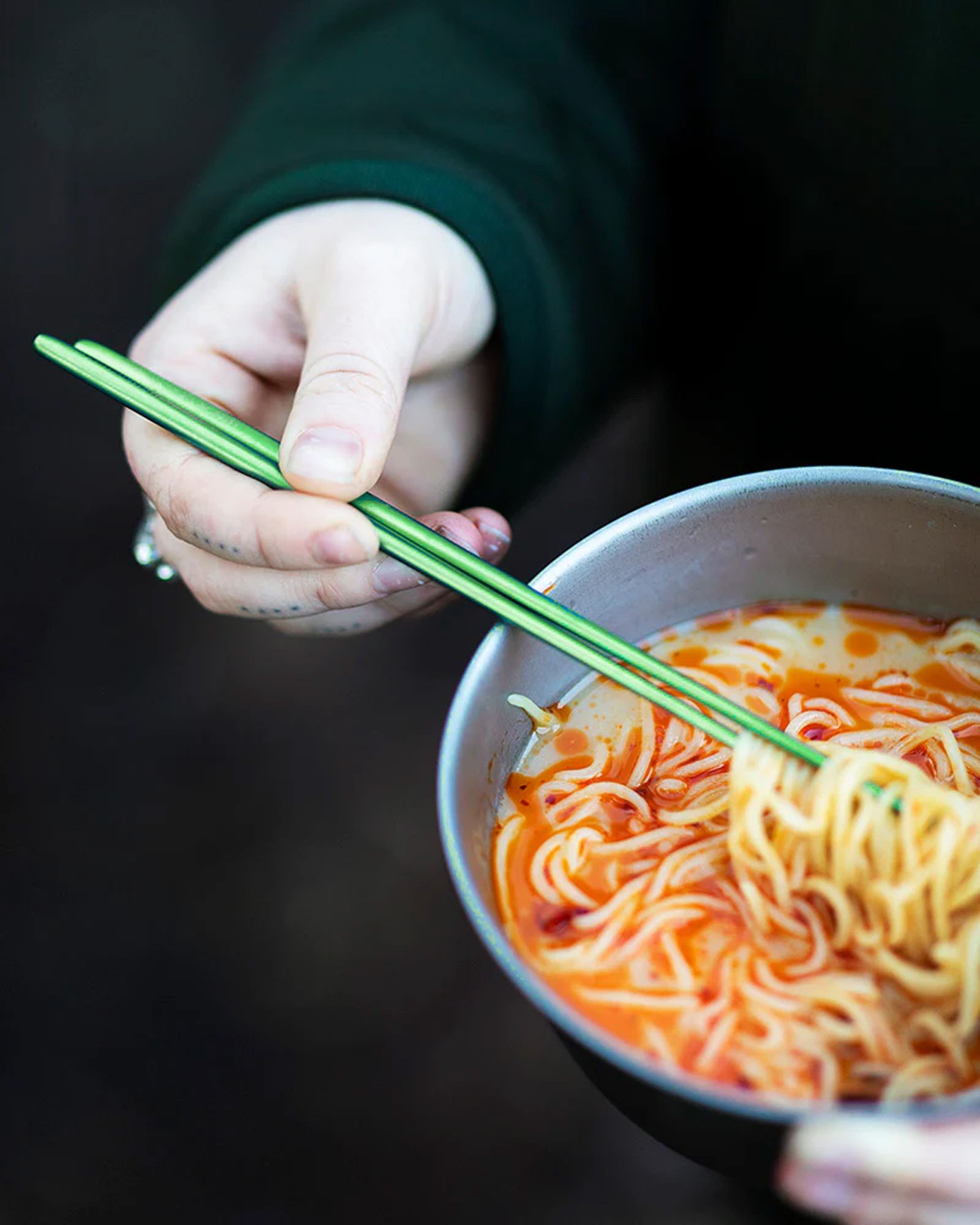 Titanium Chopsticks Green