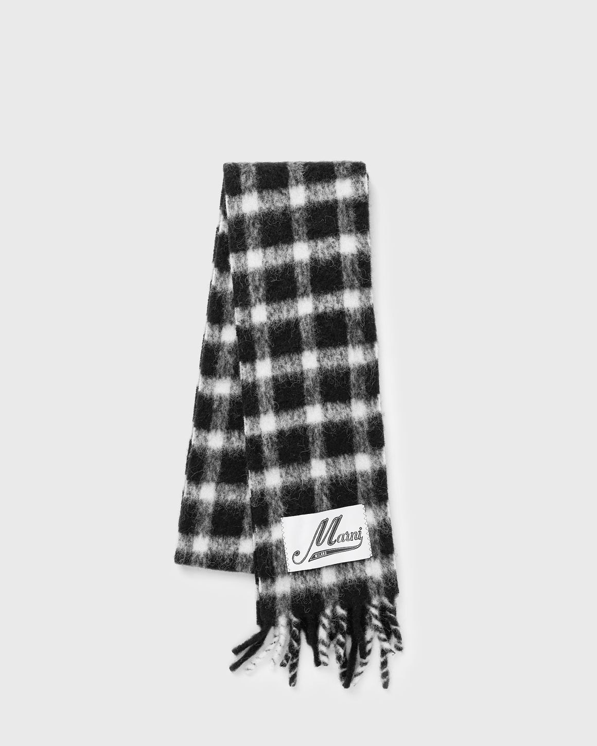 スカーフ MARNI Woman Scarf Black SCMC0121Y0UAW038 STN99 Black alpaca scarf | Marni