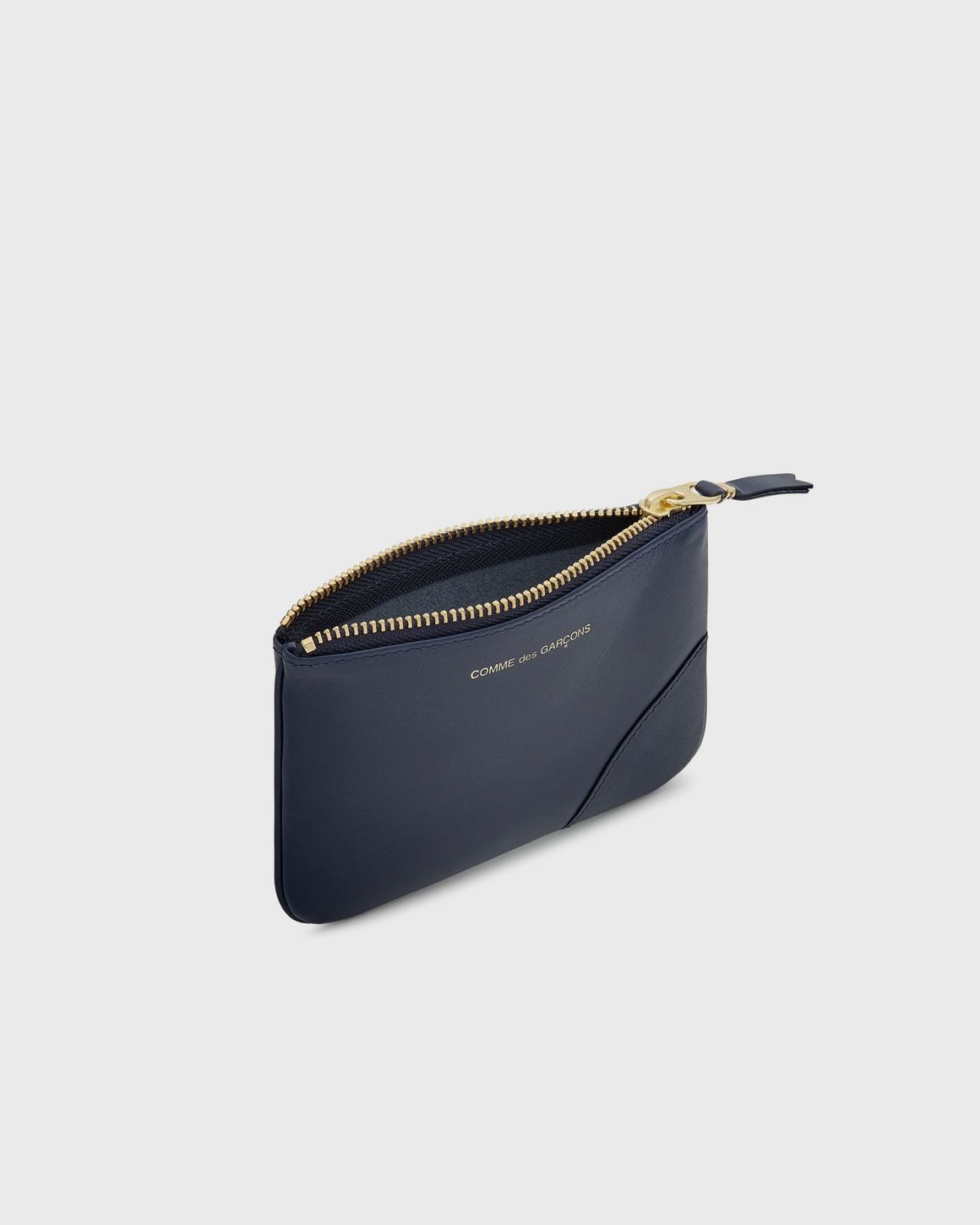 SS25 LEATHER (SA3100 des LINE CLASSIC NAVY) COMME GARCONS 折りたたみ財布