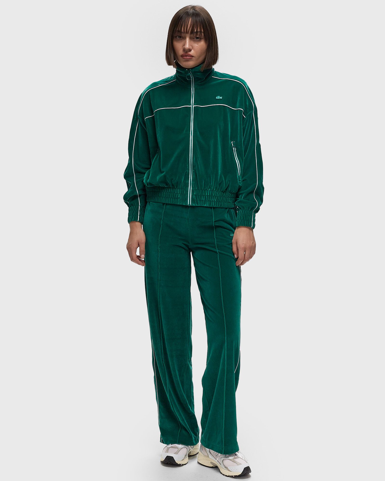 OVERSIZED ZIP-UP VELOUR SWEATSHIRT