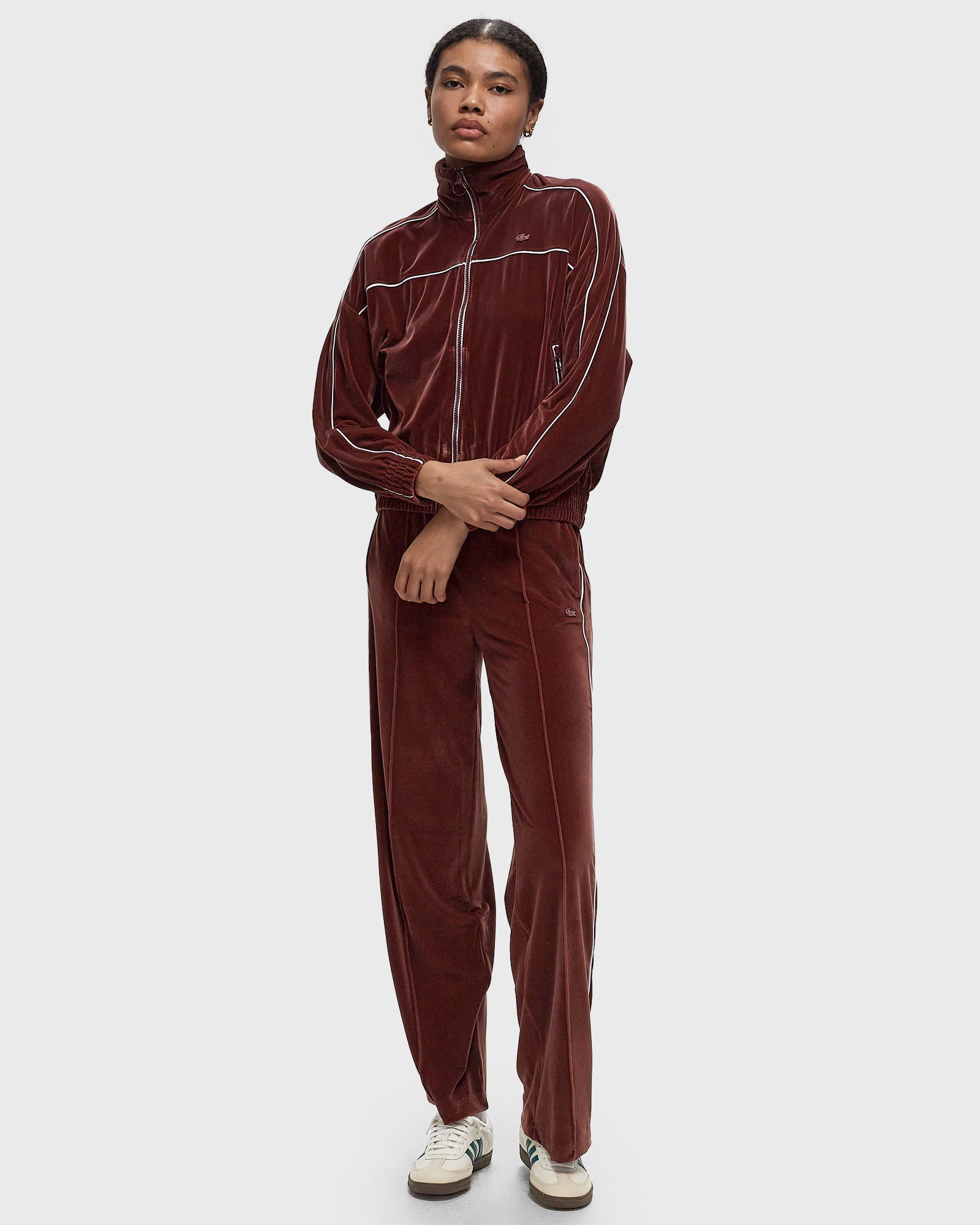 OVERSIZED ZIP-UP VELOUR SWEATSHIRT