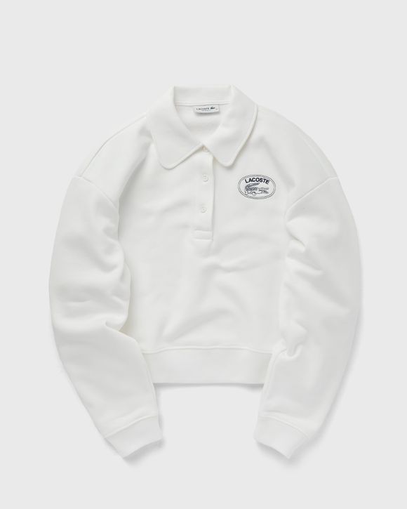 RELAXED FIT EMBROIDERED POLO SWEATSHIRT