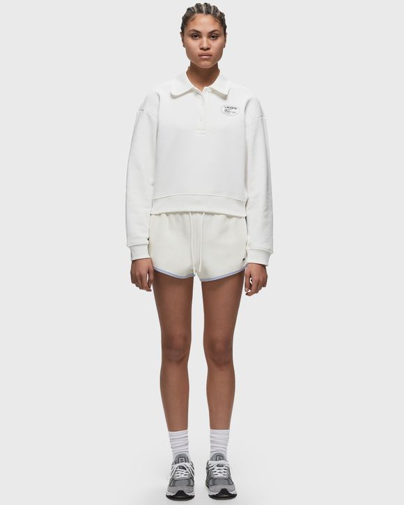 RELAXED FIT EMBROIDERED POLO SWEATSHIRT