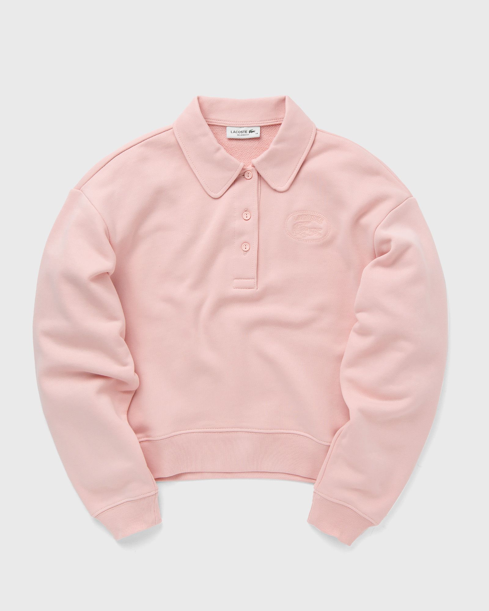 RELAXED FIT EMBROIDERED POLO SWEATSHIRT