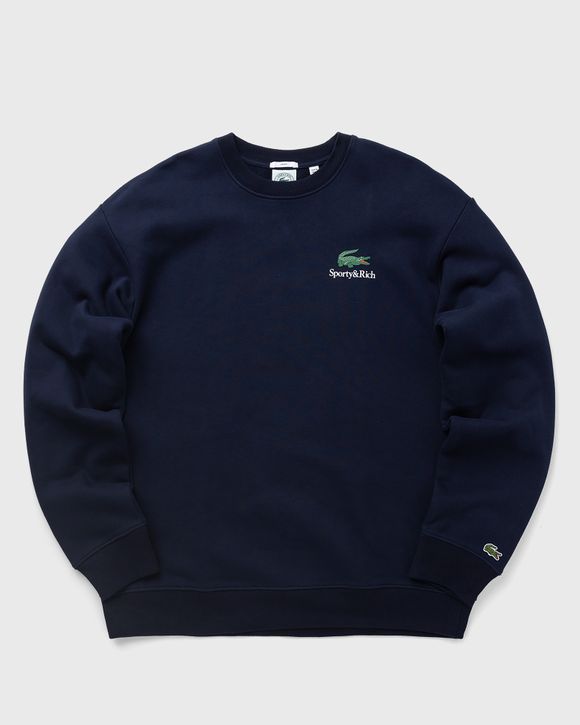 Sporty & Rich Lacoste Play Tennis Crewneck Blue - MARINE