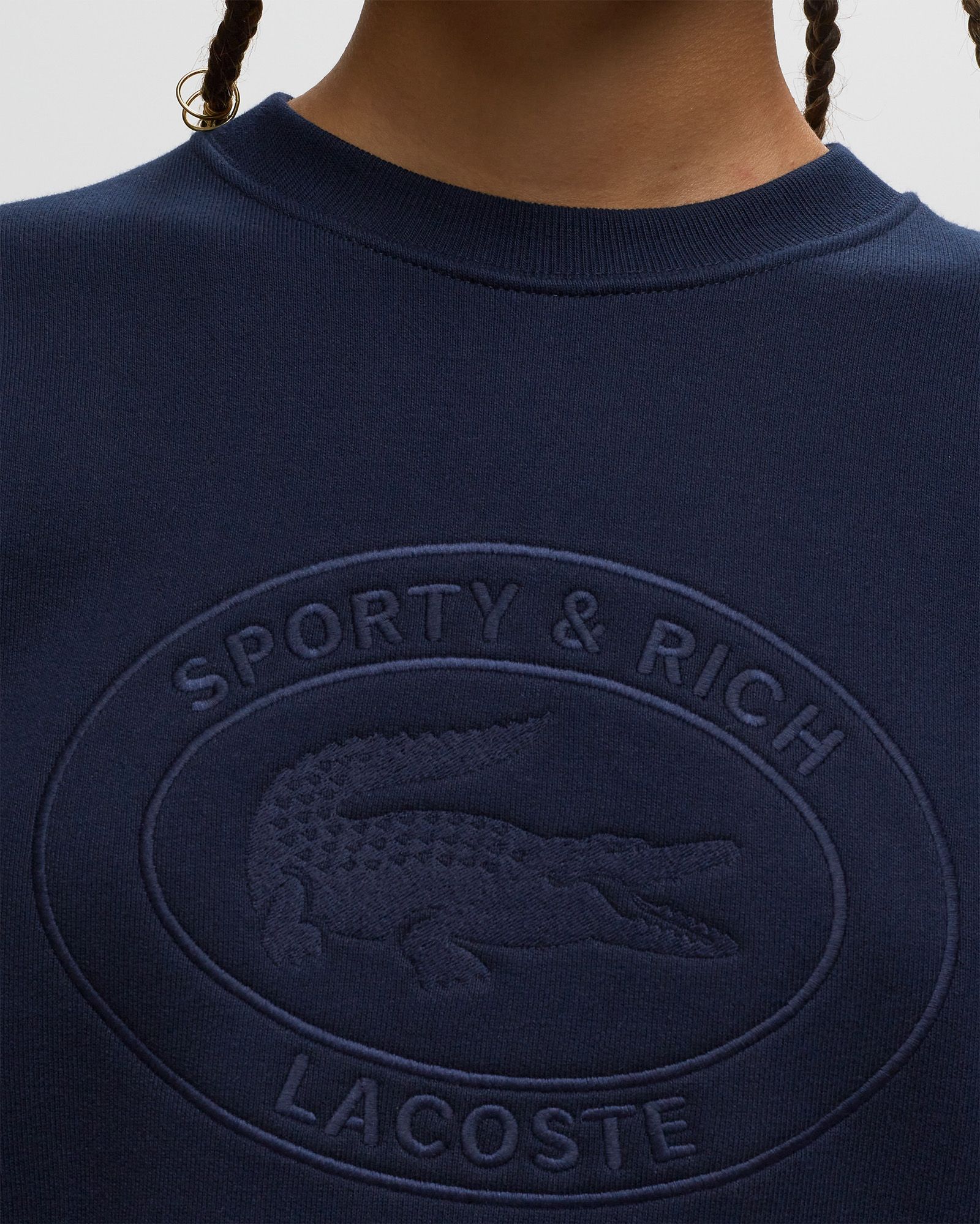 Lacoste Oval Logo Embroidered Crewneck