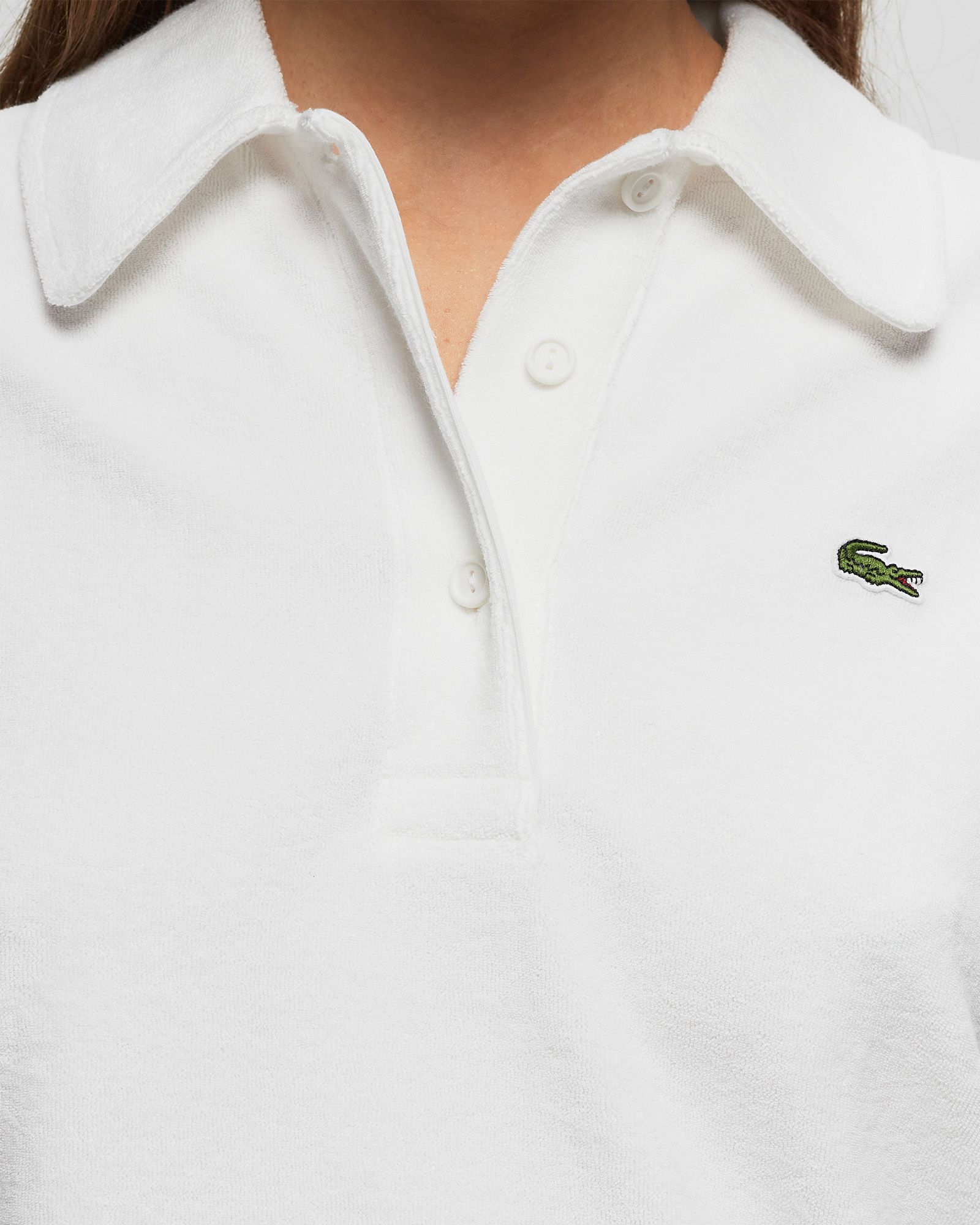 Relaxed Fit Terry Knit Polo Sweatshirt