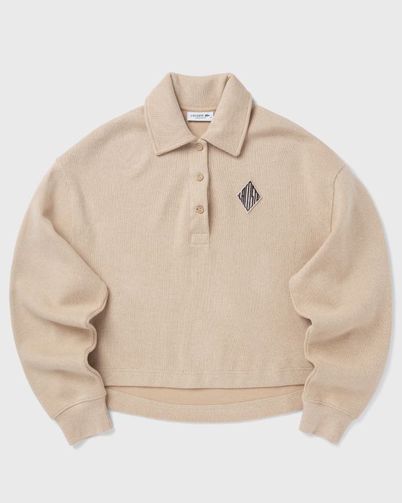 Oversized Ribbed Polo Sweatshirt
