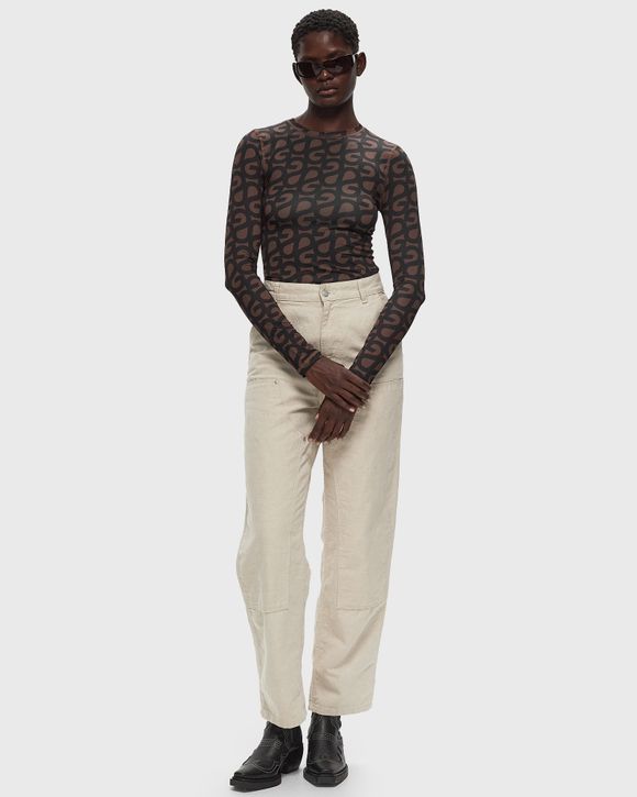Elastic Long Sleeve Top