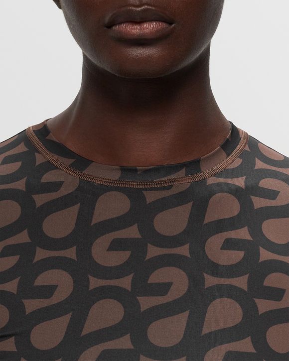 Elastic Long Sleeve Top