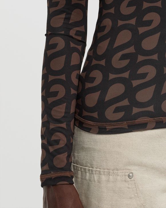 Elastic Long Sleeve Top