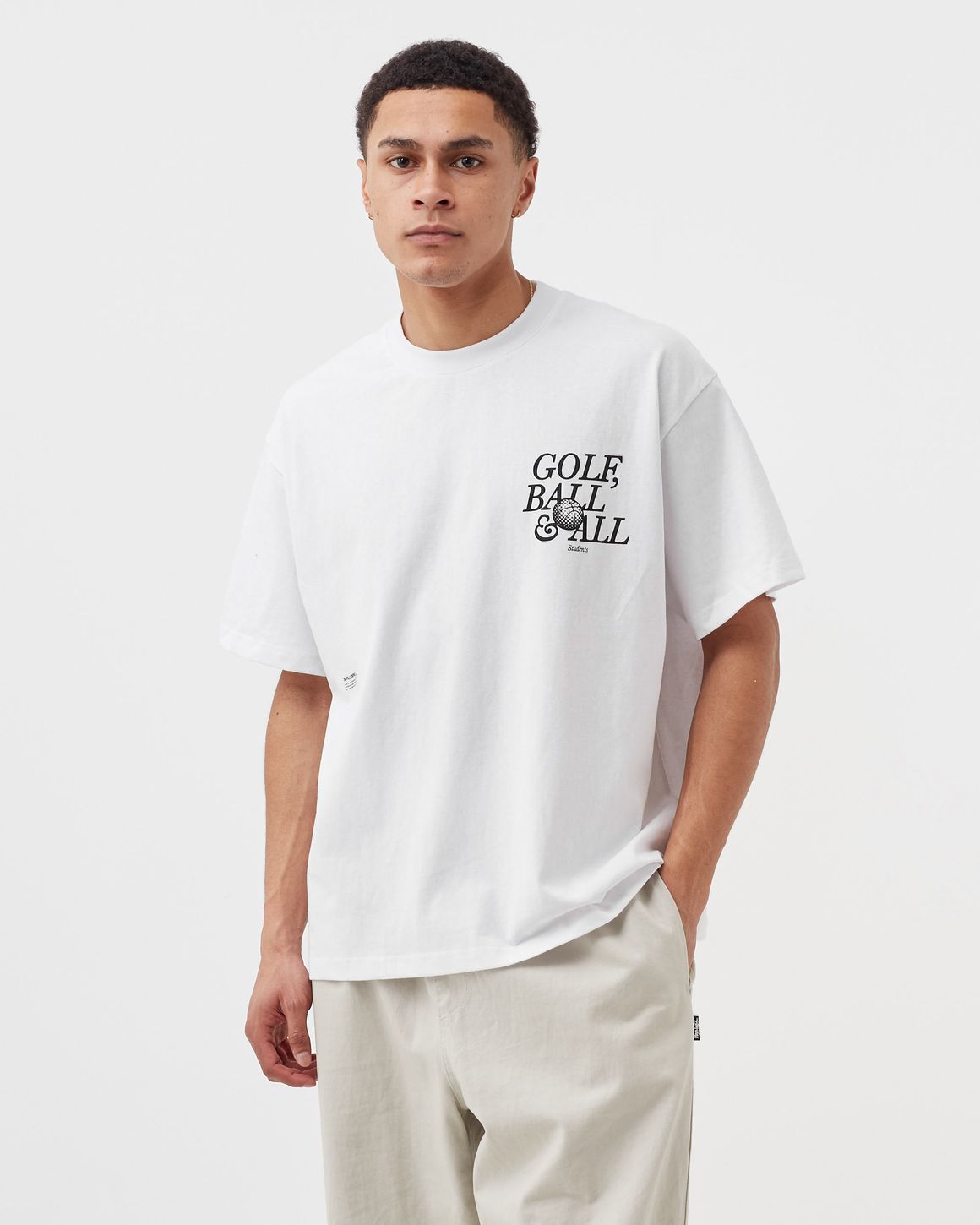 STUDENTS ゴルフ Tシャツ ホワイト Students Golf】 ミラクルTシャツ | Awesome Golf（オーサム