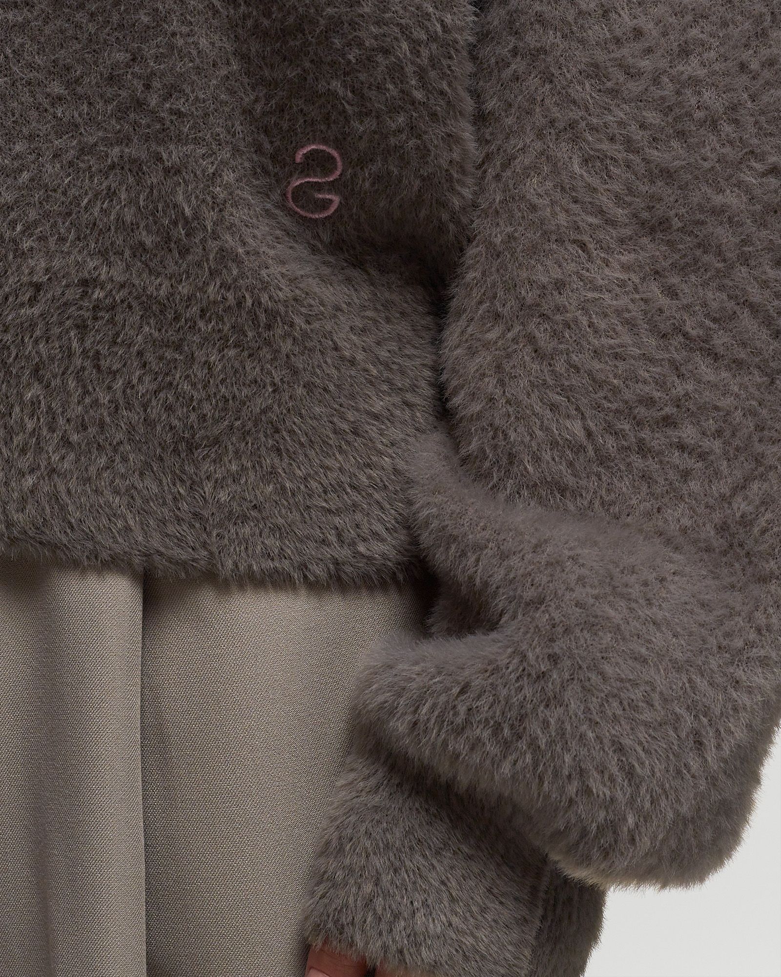 Naia, 1945 Contrast Rib Knit