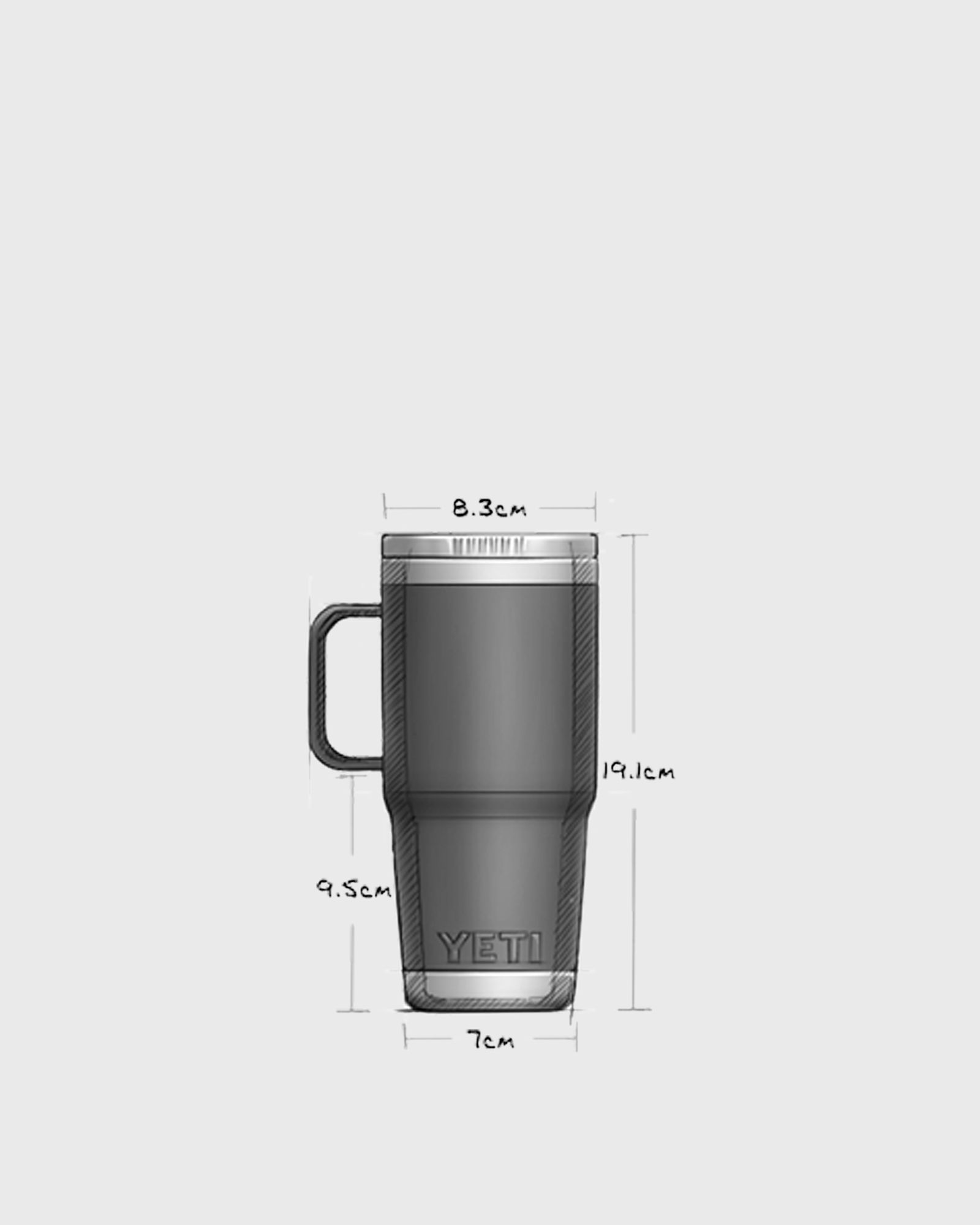 【新品】YETI Rambler 20 oz Travel Mug ホワイト YETI Rambler 20 oz. Travel Mug, White – ECS Coffee