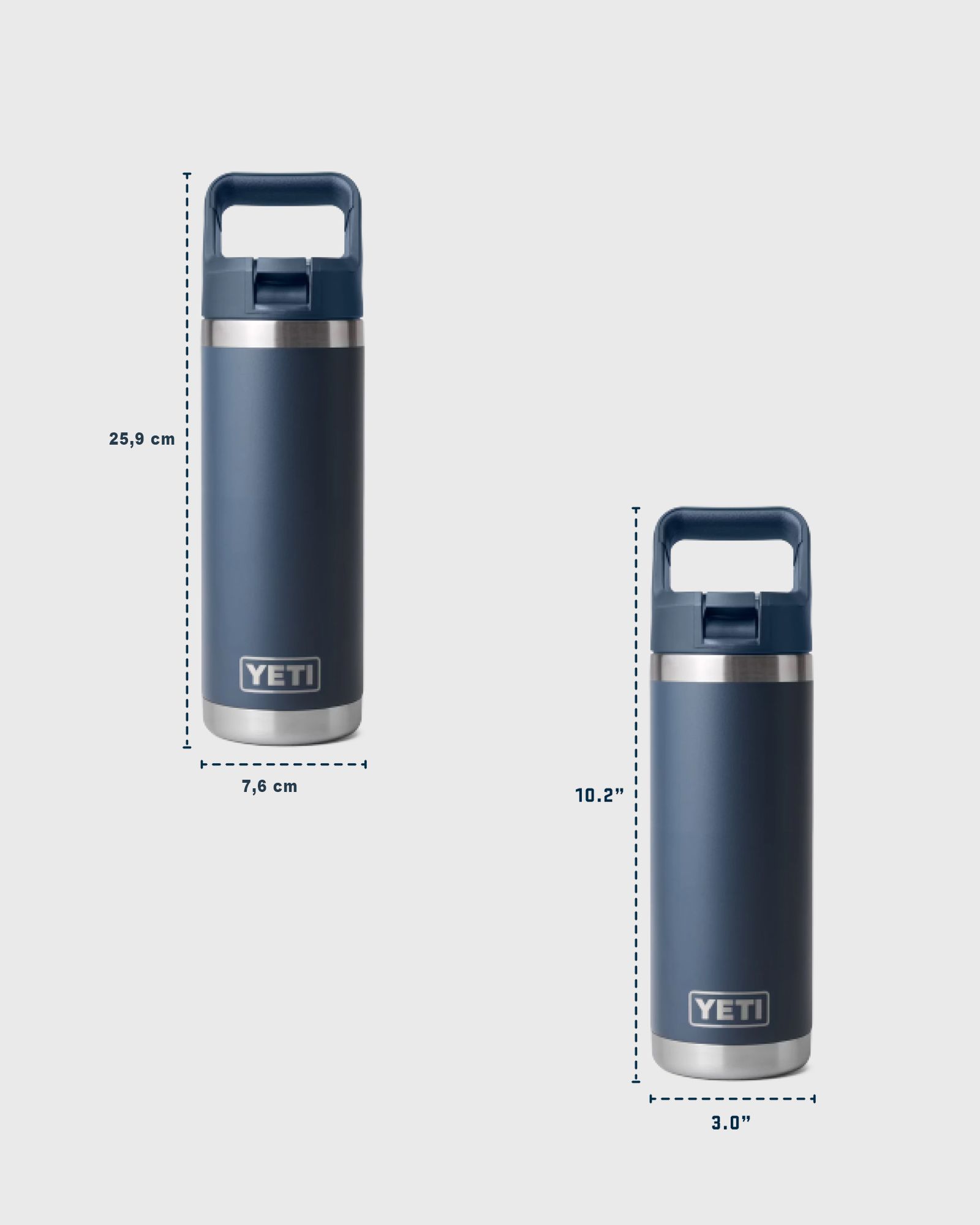 Rambler 18oz Colour Straw Bottle