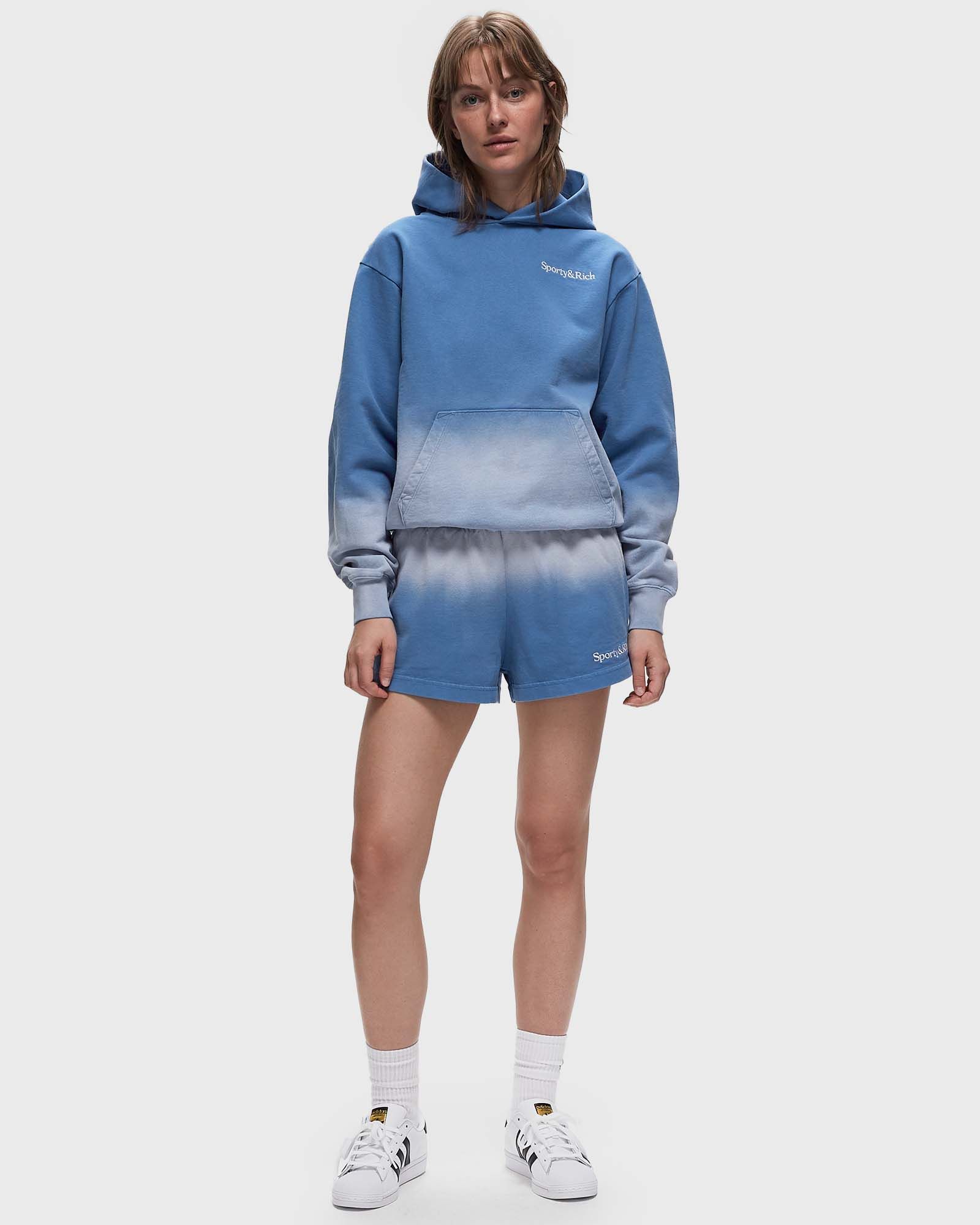 Serif Logo Embroidered Sweatpants Dip Dye