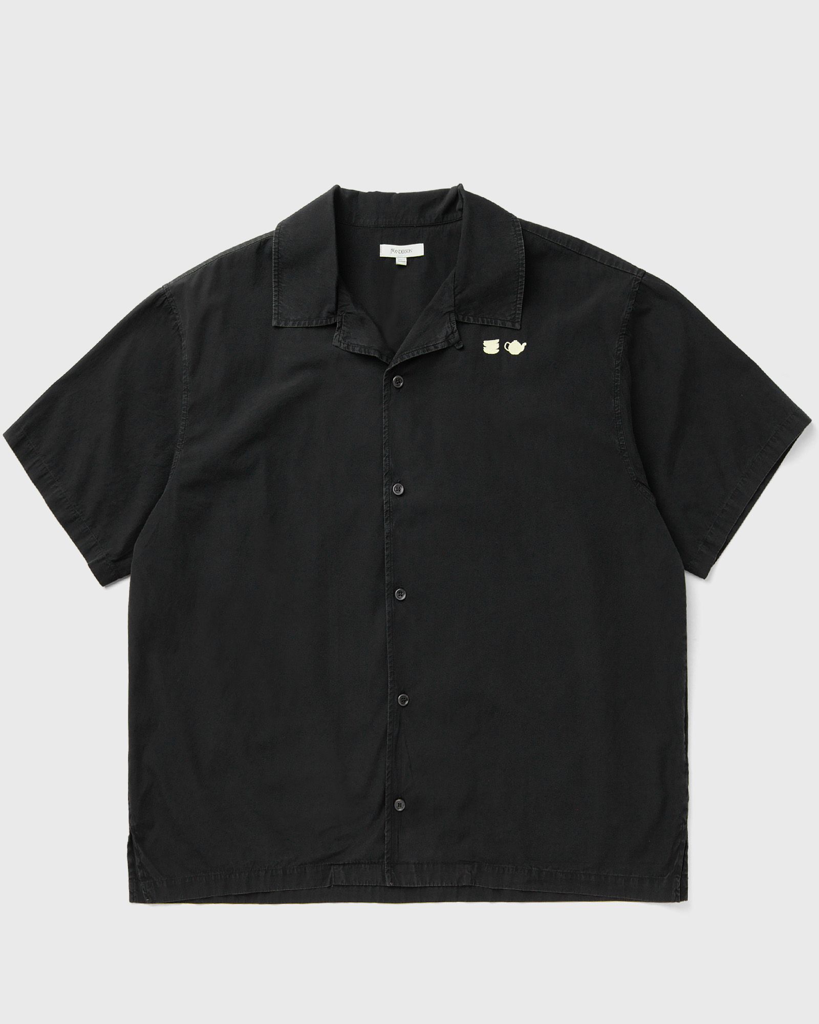 CONTRAST EMBROIDERY SHORT SLEEVE SHIRT