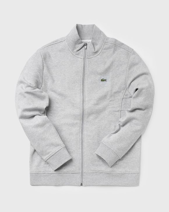 Zippered Stand-Up Collar Piqué Fleece Jacket