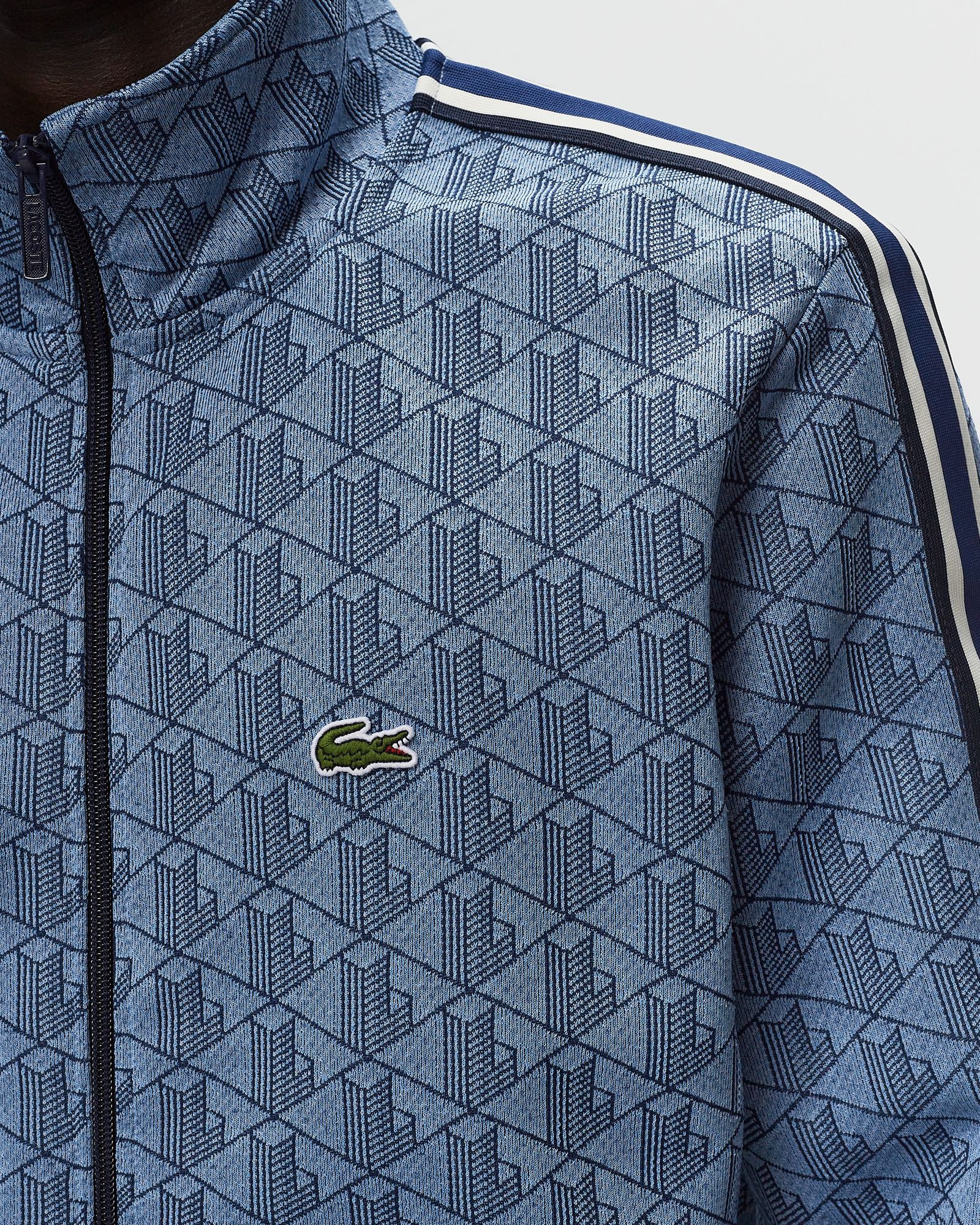LACOSTE ジオメトリックパターン ジャケット US S LACOSTE ジオメトリックパターン ジャケット US S