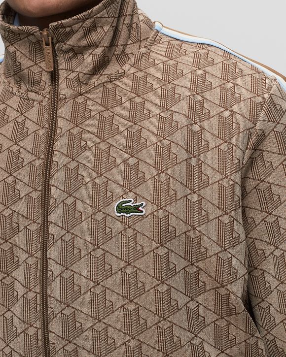 Lacoste PARIS MONOGRAM TRACKJACKET Brown | BSTN Store