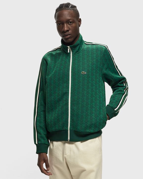 Lacoste Paris Monogram Tracksuit Jacket in Green for Men