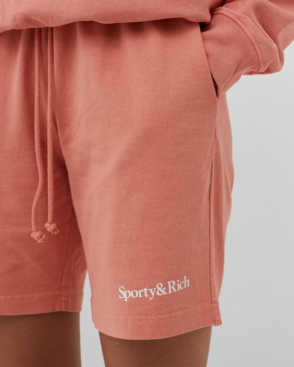 Sporty & Rich Serif Logo Gym Short Orange | BSTN Store