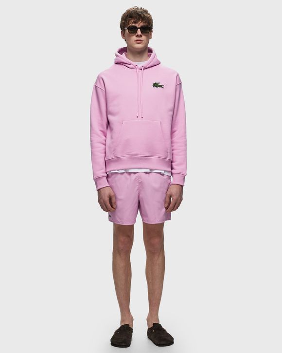 Lacoste Loose Fit Organic Cotton Hoodie Pink BSTN Store