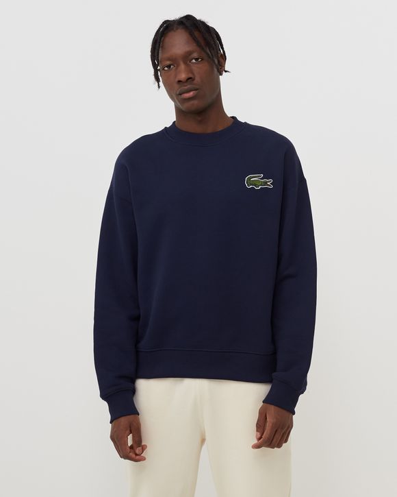 Navy blue hot sale lacoste sweatshirt