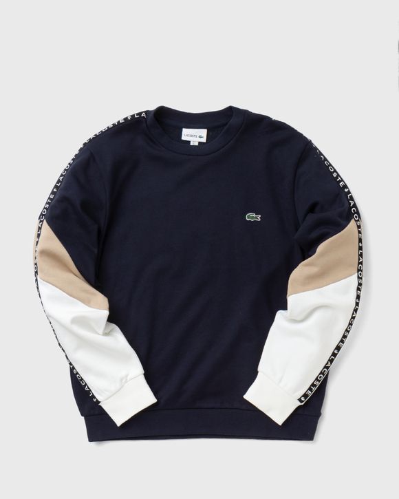 Lacoste Crewneck Lettered Colorblock Sweatshirt Multi BSTN Store