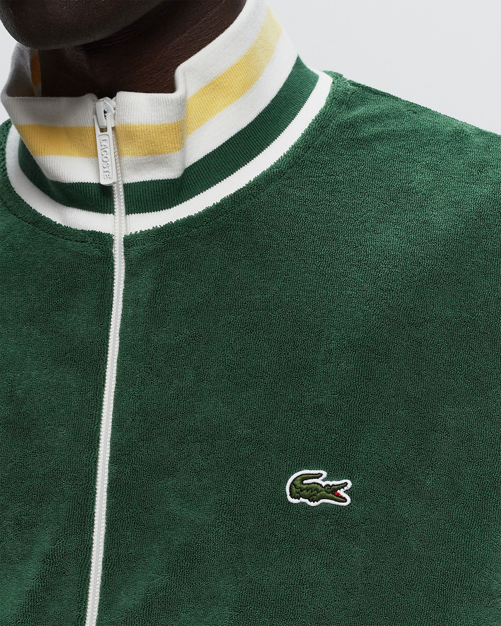 Lacoste Paris Men's Zipped High Neck Terry Sweatshirt