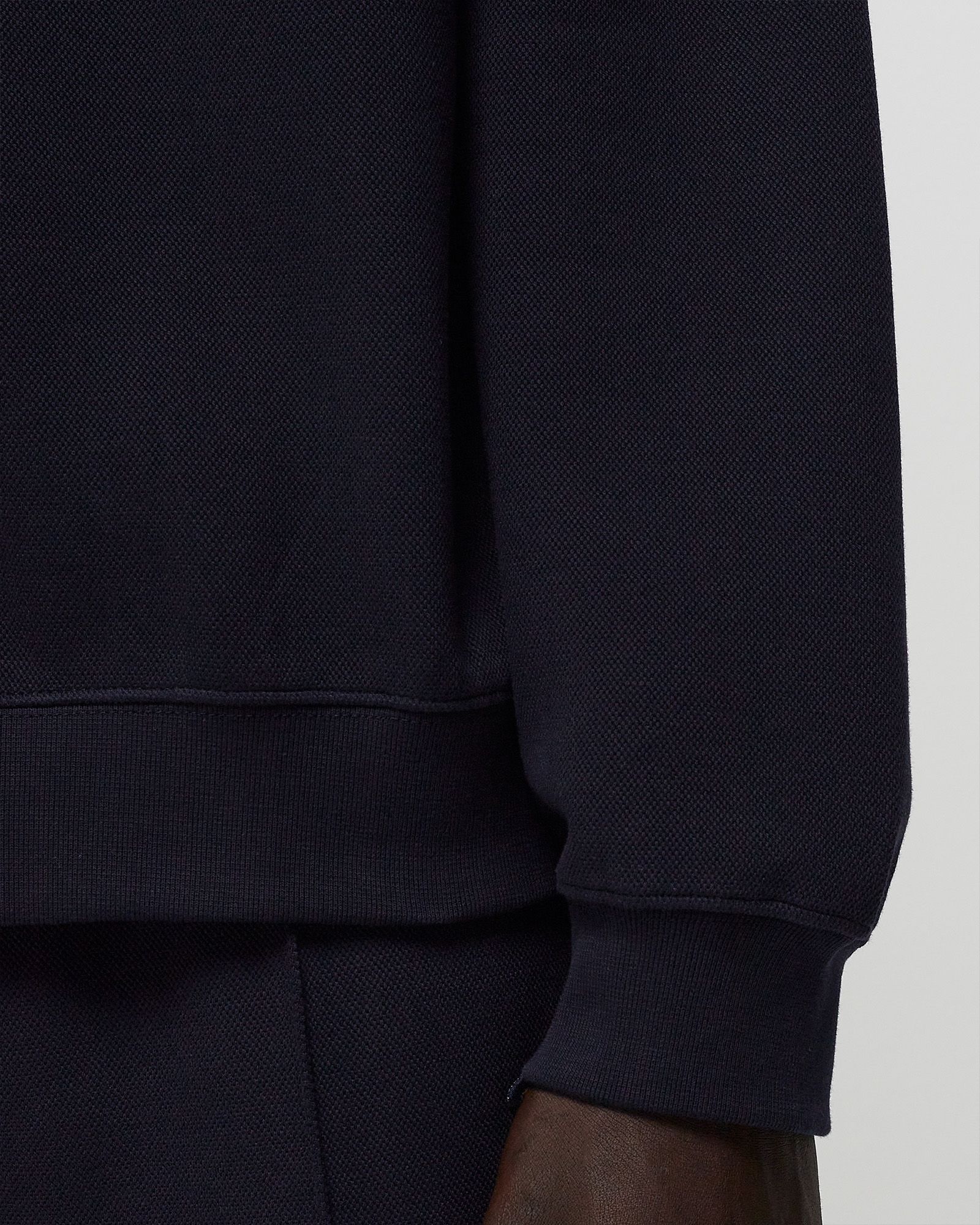 LOOSE FIT PIQUÉ SWEATSHIRT