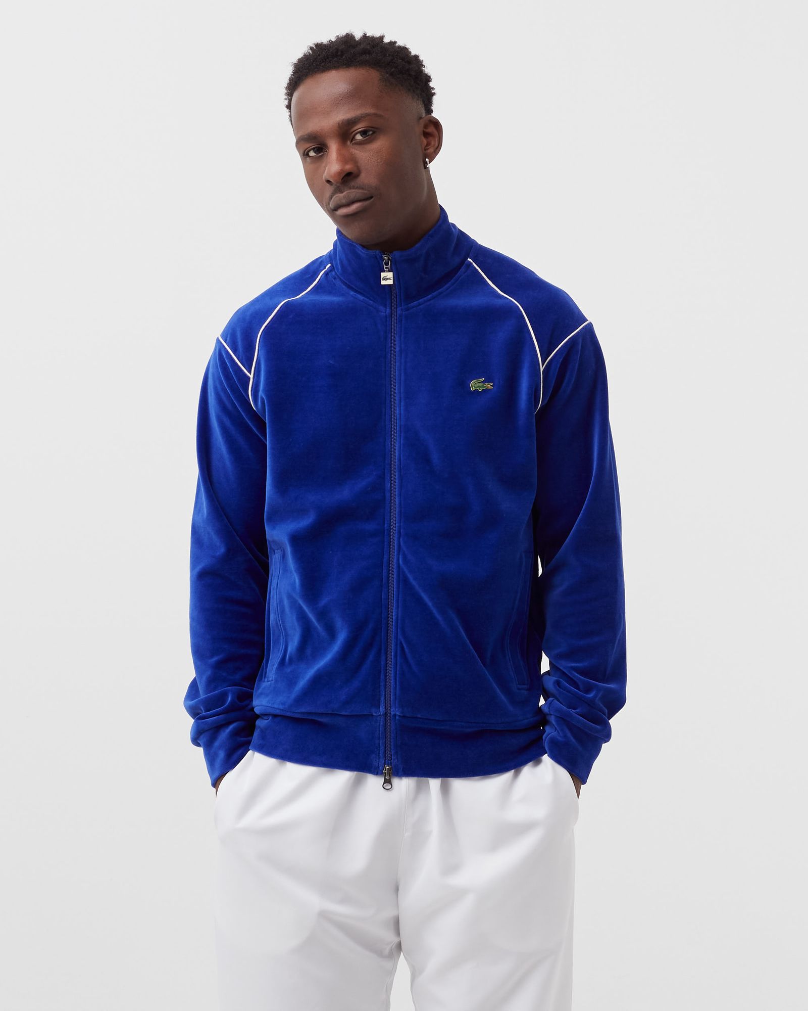 ZIPPERED VELVET Sweatshirt