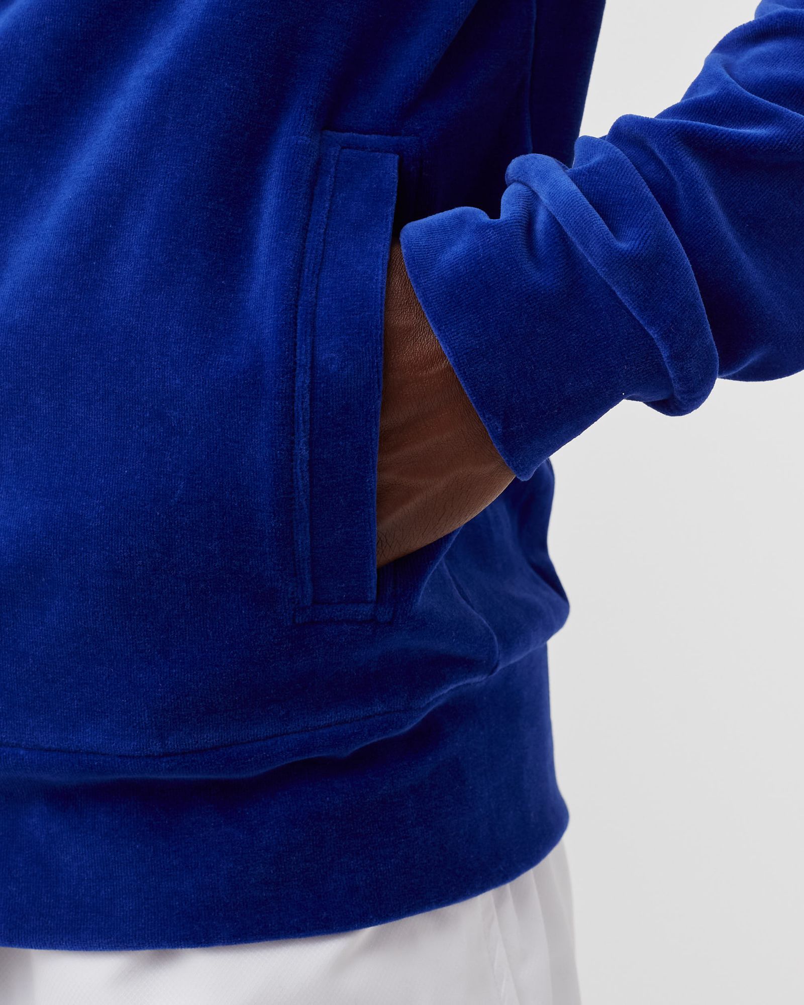 ZIPPERED VELVET Sweatshirt