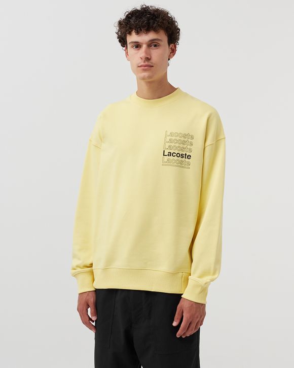 Lacoste yellow sweatshirt best sale