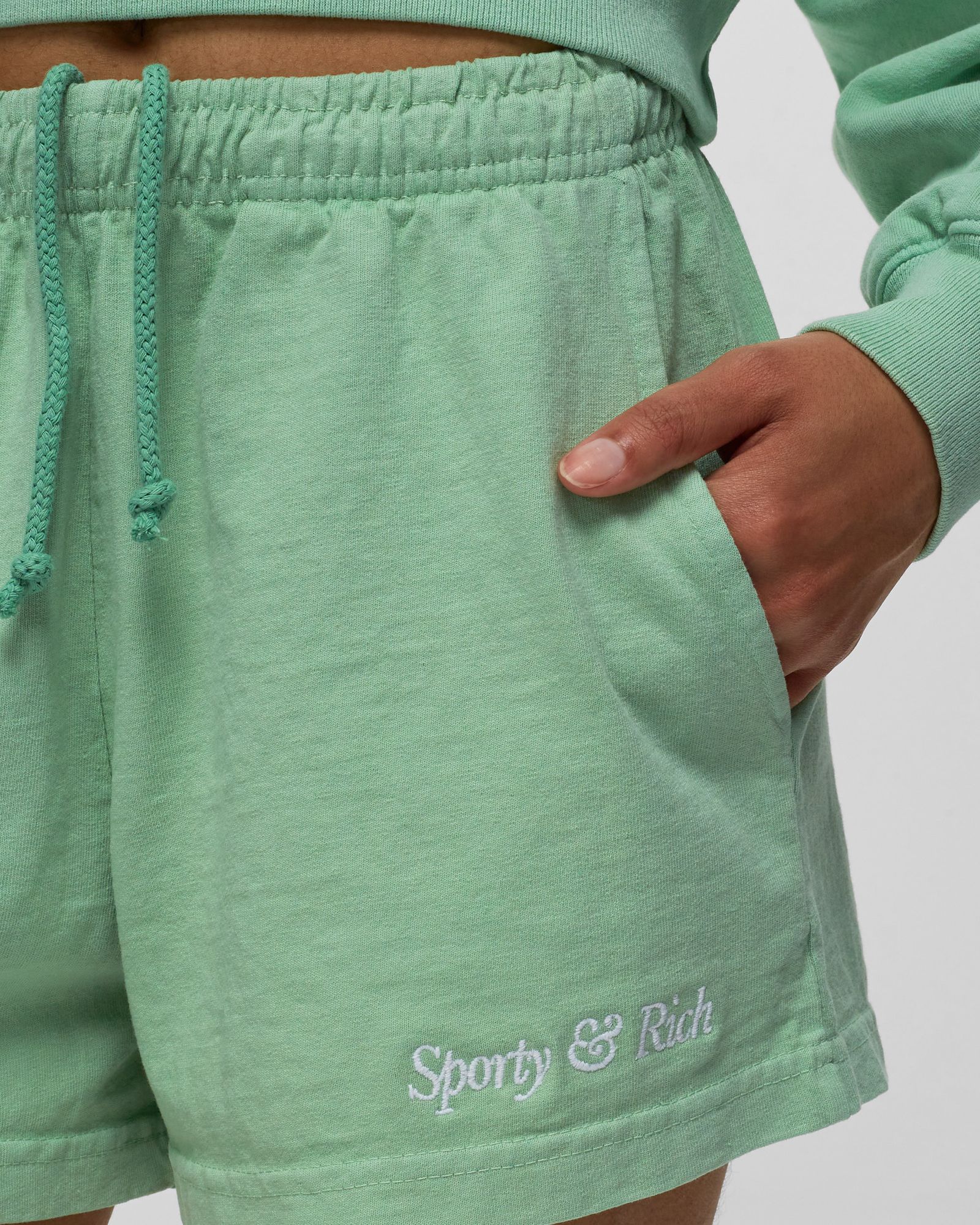 ITALIC LOGO EMBROIDERED DISCO SHORT