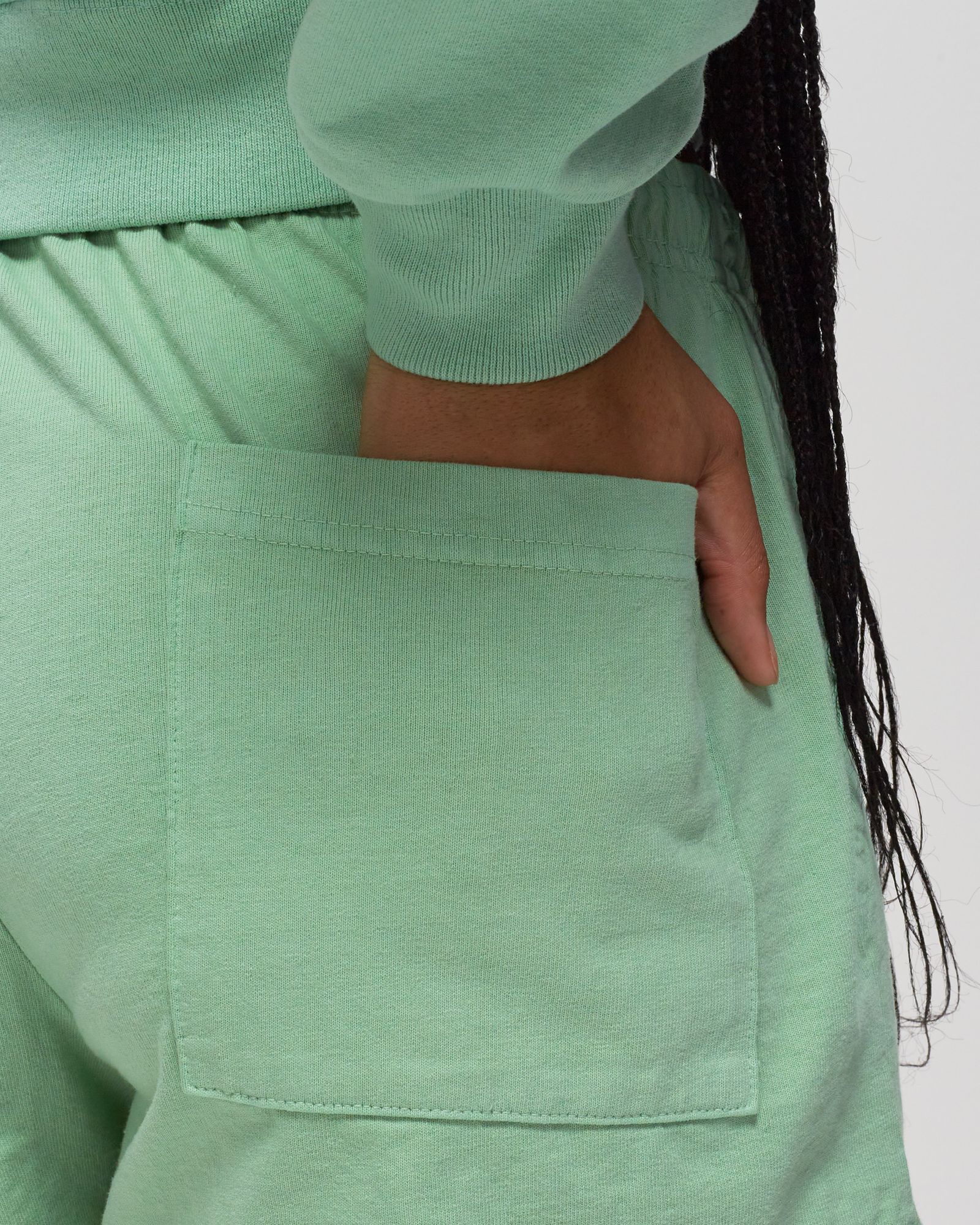 ITALIC LOGO EMBROIDERED DISCO SHORT