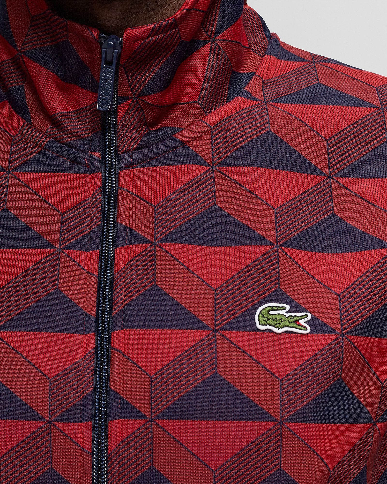 JACQUARD ZIP-UP SWEATSHIRT