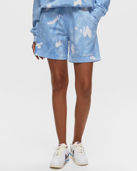 Serif Logo Embroidered Tie Dye Gym Short