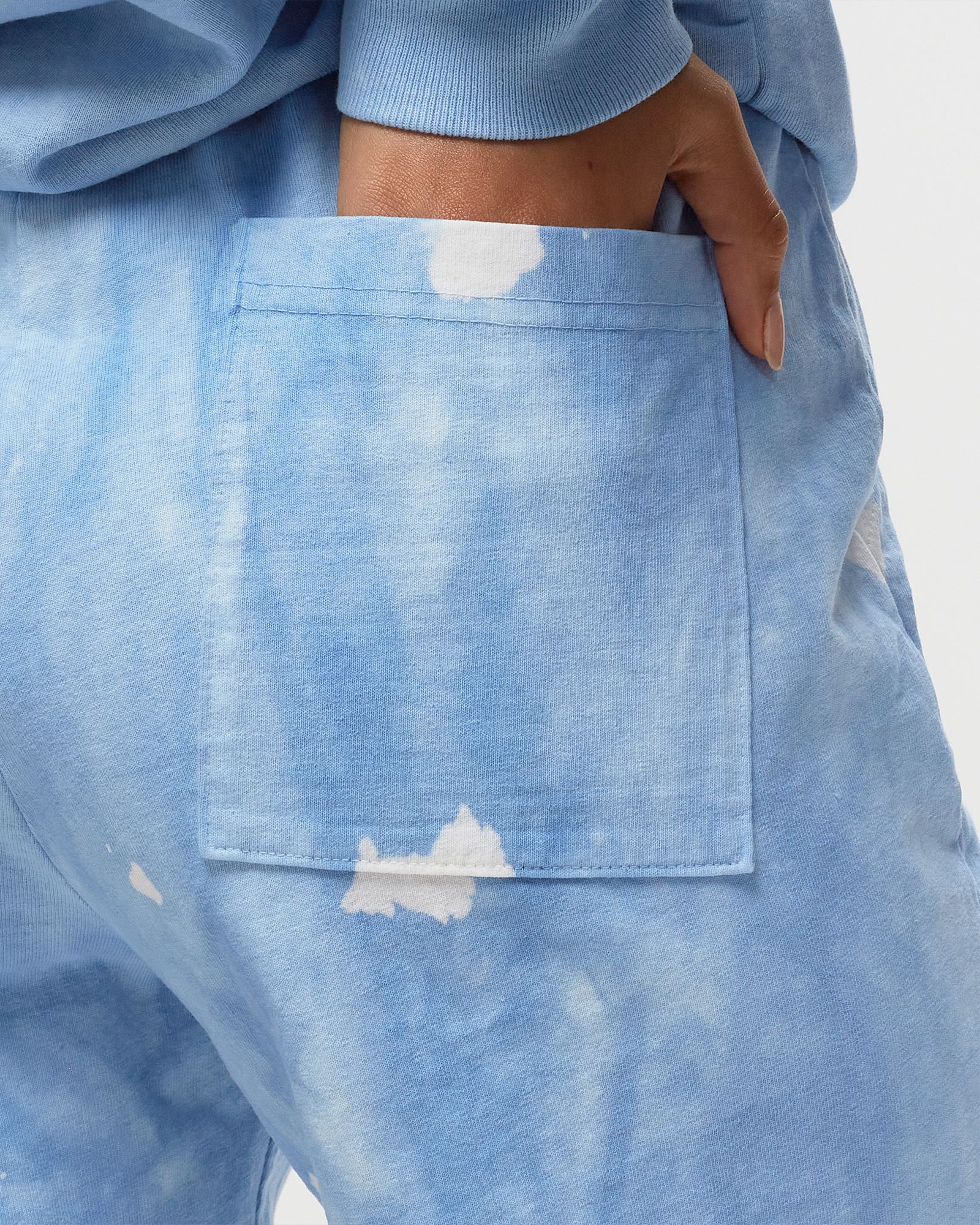 Serif Logo Embroidered Tie Dye Gym Short