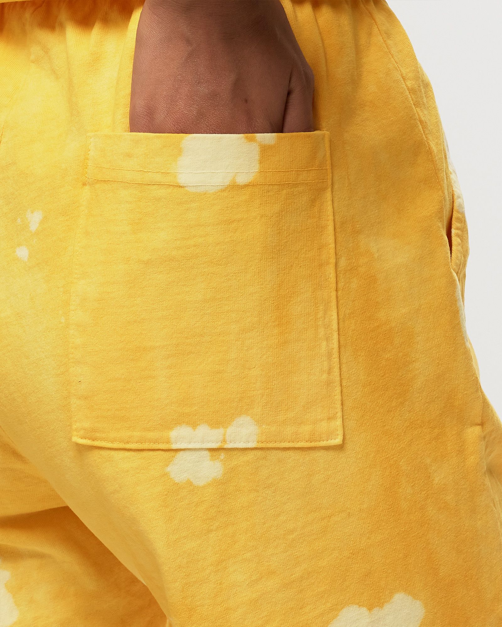 Serif Logo Embroidered Tie Dye Gym Short