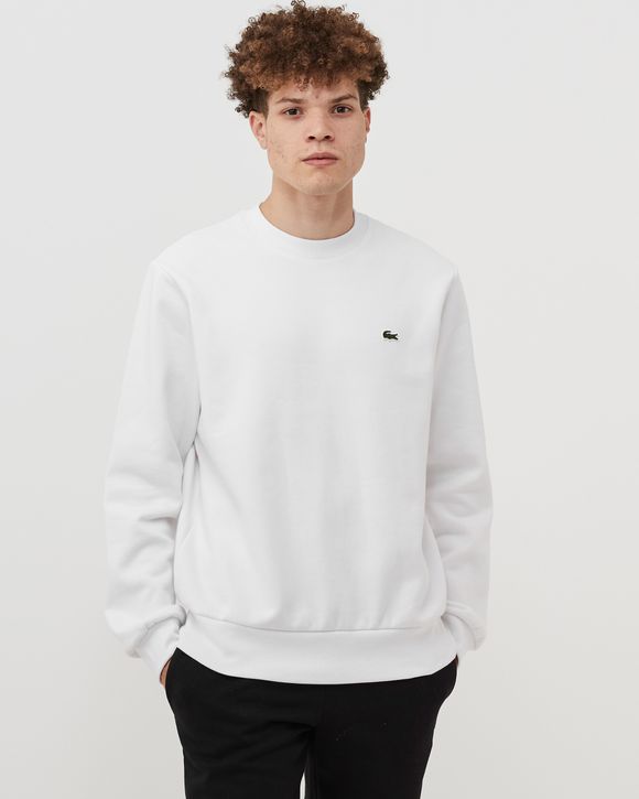 Lacoste on sale sweatshirt white