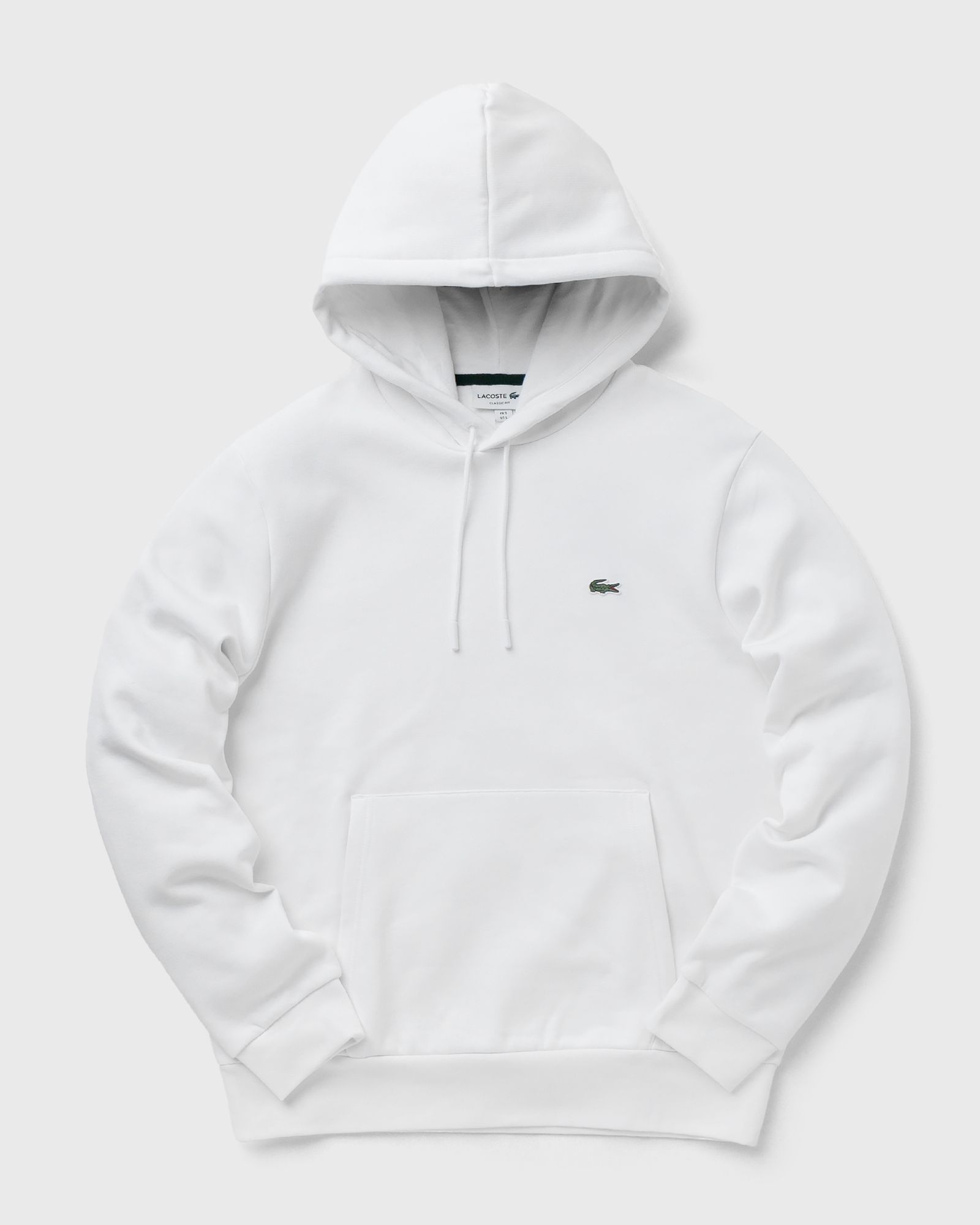 Lacoste - fleece hoodie men hoodies white in größe:l