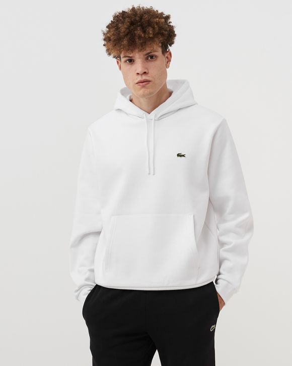 Mens white lacoste hoodie best sale