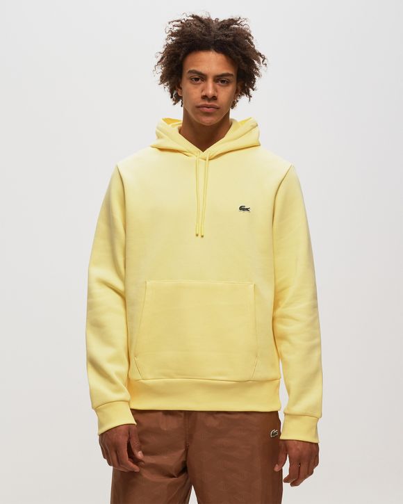 Yellow 2024 lacoste hoodie