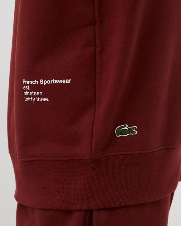 Lacoste sweatshirt clearance red