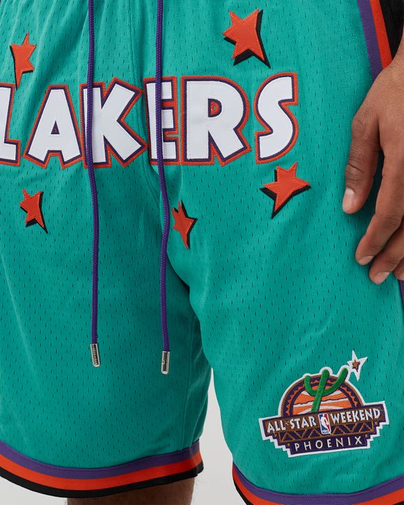 Los Angeles Lakers 1995 Rookie Green Shorts - Basketball Shorts